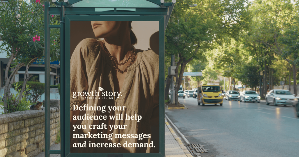 An aesthetically pleasing front porch is photographed with the text 'your website is your brand's digital front door' overlayed