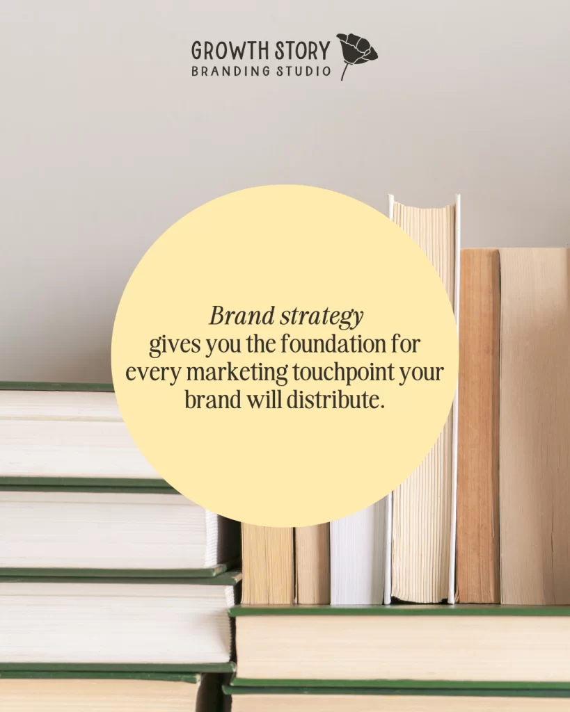 Brand strategy gives you the foundation for every marketing touchpoint your brand will distribute