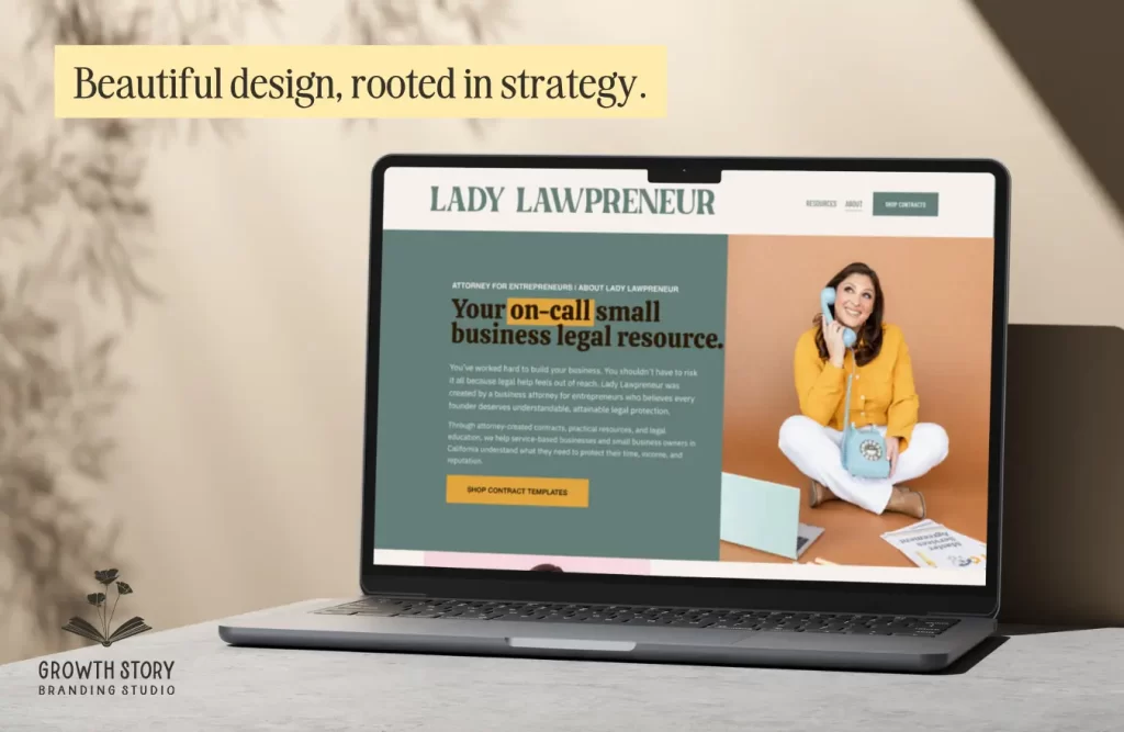 Law firm website designed by Growth Story
