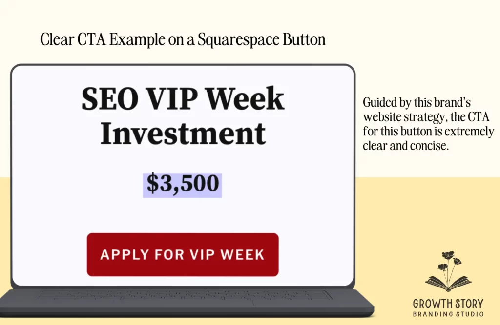 Squarespace edit button call-to-action